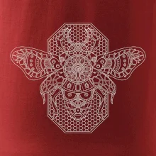 Steampunk včela čiernobiela