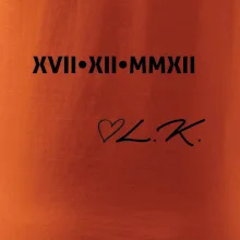 Dátum výročia a iniciály