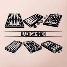 Backgammon čierny set