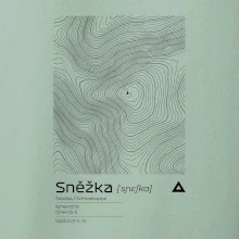 Snežka - vrstevnice v obdĺžniku