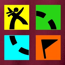 Geocaching logo farebné