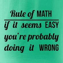Rule of math