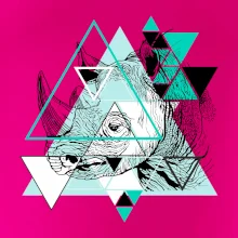 Biely nosorožec (Pecka design)