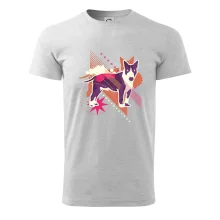 Pes abstraktný fialový