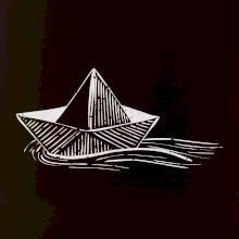 Letná romantika - papierová loďka