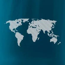 Mapa sveta odtlačok