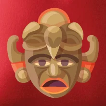 Mayové maska černoch