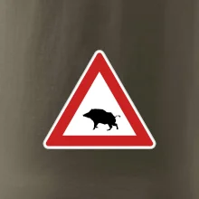 Dopravná značka - Pozor diviak