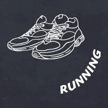 Running nápis šikmo