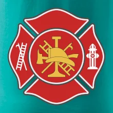 Fire department logo červené