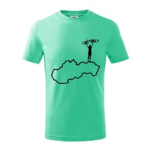 Mapa Slovenska - cyklista