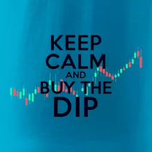 Zelenočervený graf Keep Calm and Buy the Dip
