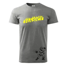 Hasič stojaci - nápis hasiči - Veľký nápis na chrbte