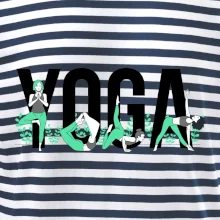 Yoga nápis farebný