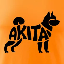 Akita Inu - Nápis v tele