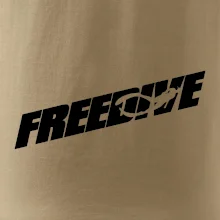 Freedive - nápis s potápačom Freedive - nápis s potápačom