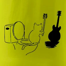Mačka a gitara WC