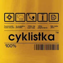 Čiarový kód - cyklista / cyklistka