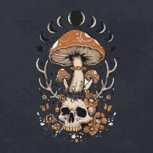 Goblincore magical mushroom