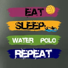 Eat sleep watter polo farebné