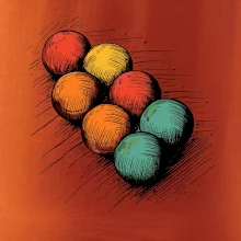 Petanque guľa kresba