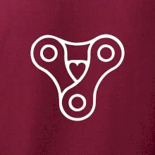Cyklo srdce reťaz trojuholník