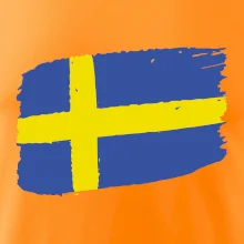 Švédsko vlajka štetkou