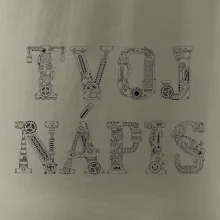 Steampunk vlastný nápis