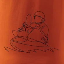 Kajak na vode jedným ťahom