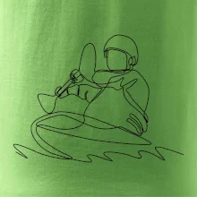 Kajak na vode jedným ťahom