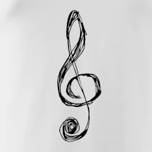 Husľový kľúč kreslený