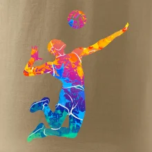 Volejbalista splash s loptou