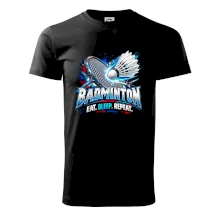 Bedmintonová raketa s košíčkom eat sleep repeat
