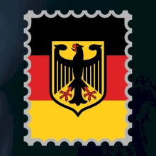 Nemecká známka - vlajka Nemecká známka - vlajka