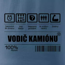 Čiarový kód - Vodič kamiónu Čiarový kód - Vodič kamiónu