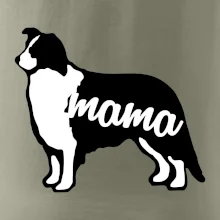 Border kolie mama obrys