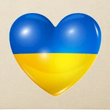 Ukrajina srdce vlajka