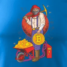 Baník ťaží Bitcoiny