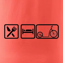 Eat sleep kolobežka veľké a malé koleso