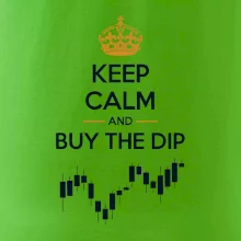 Keep Calm and Buy the Dip - koruna a graf
