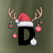 Vianočné rodinné tričká - písmeno a čiapka