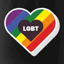 LGBT srdce dúhové