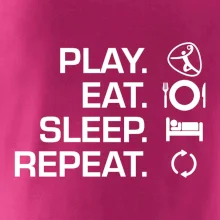 Play Eat Sleep Repeat hádzaná Play Eat Sleep Repeat hádzaná