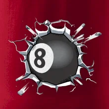 Biliardová guľa v triku