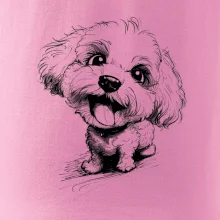 Čiernobiela karikatúra Bišónik