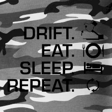 Drift Eat Sleep Repeat Drift Eat Sleep Repeat