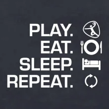Play Eat Sleep Repeat hádzaná