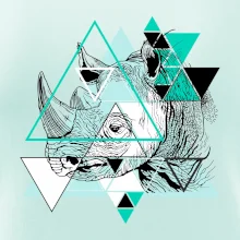 Biely nosorožec (Pecka design)