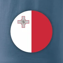 Vlajka Malta guľatá na prsník