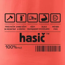 Čiarový kód - Hasič / hasička Čiarový kód - Hasič / hasička